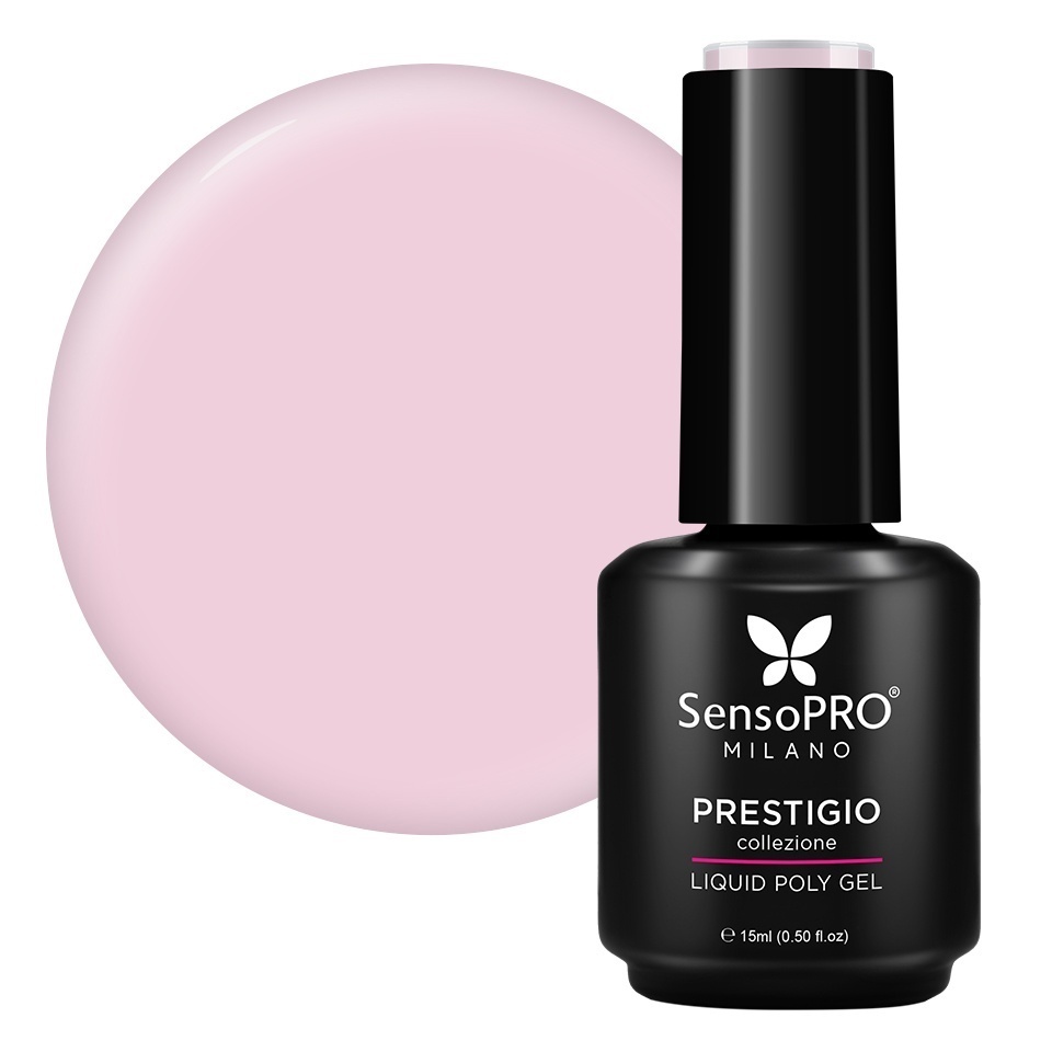 Polygel Lichid SensoPRO Milano PRESTIGIO, Rose Taupe, 15ml