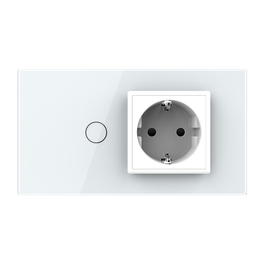 Intrerupator si Priza Livolo cu Rama Sticla - imagine 2