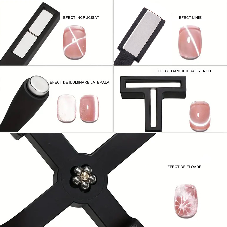 Magnet Unghii 5 in 1 3D Cat Eye Kitunghii