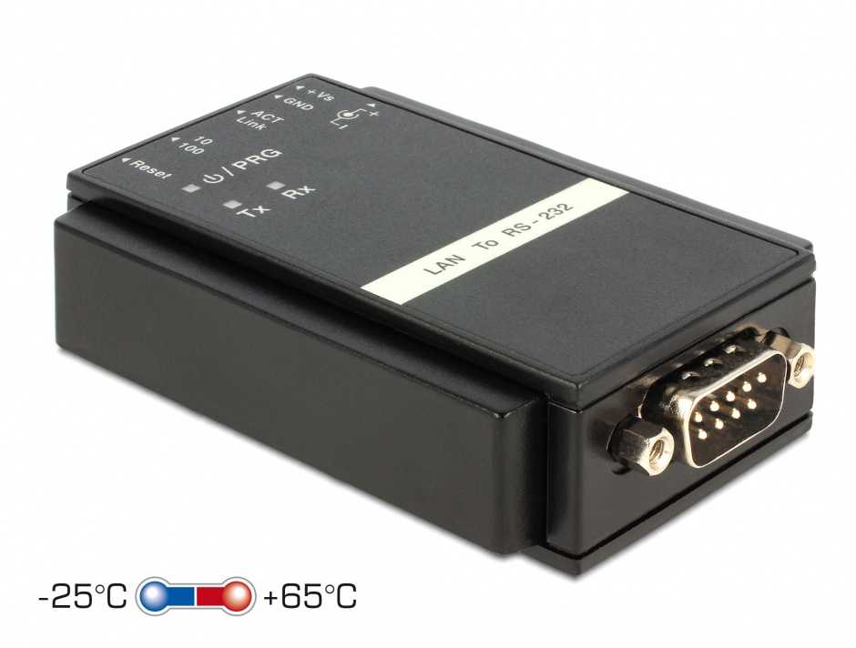 Convertor Ethernet LAN la Serial RS-232 Delock