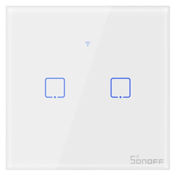 Sonoff T1 EU TX: Întrerupător Smart Touch 2 Canale