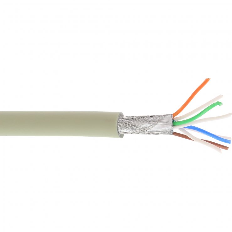 Rola Cablu RJ45 Cat.6A 100m InLine S/FTP Gri