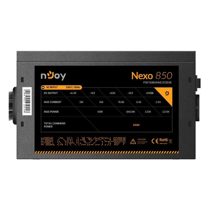 Sursă PC NJOY NEXO 850W 80+ Gold ATX, 4x PCI-E - imagine 2