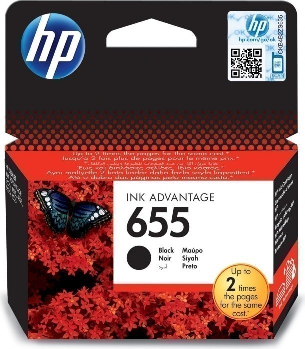 Cartus Cerneala HP 655 Negru CZ109AE - 14ml pentru Imprimare Calitate
