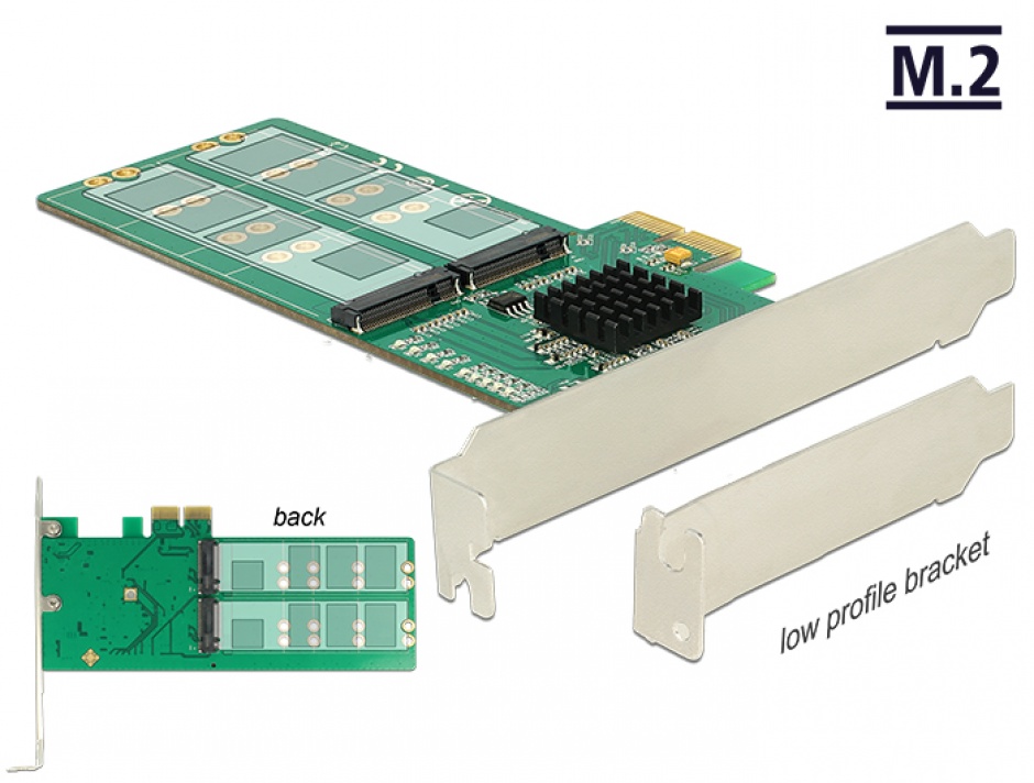 Delock Controller PCI Express 4x M.2 SATA