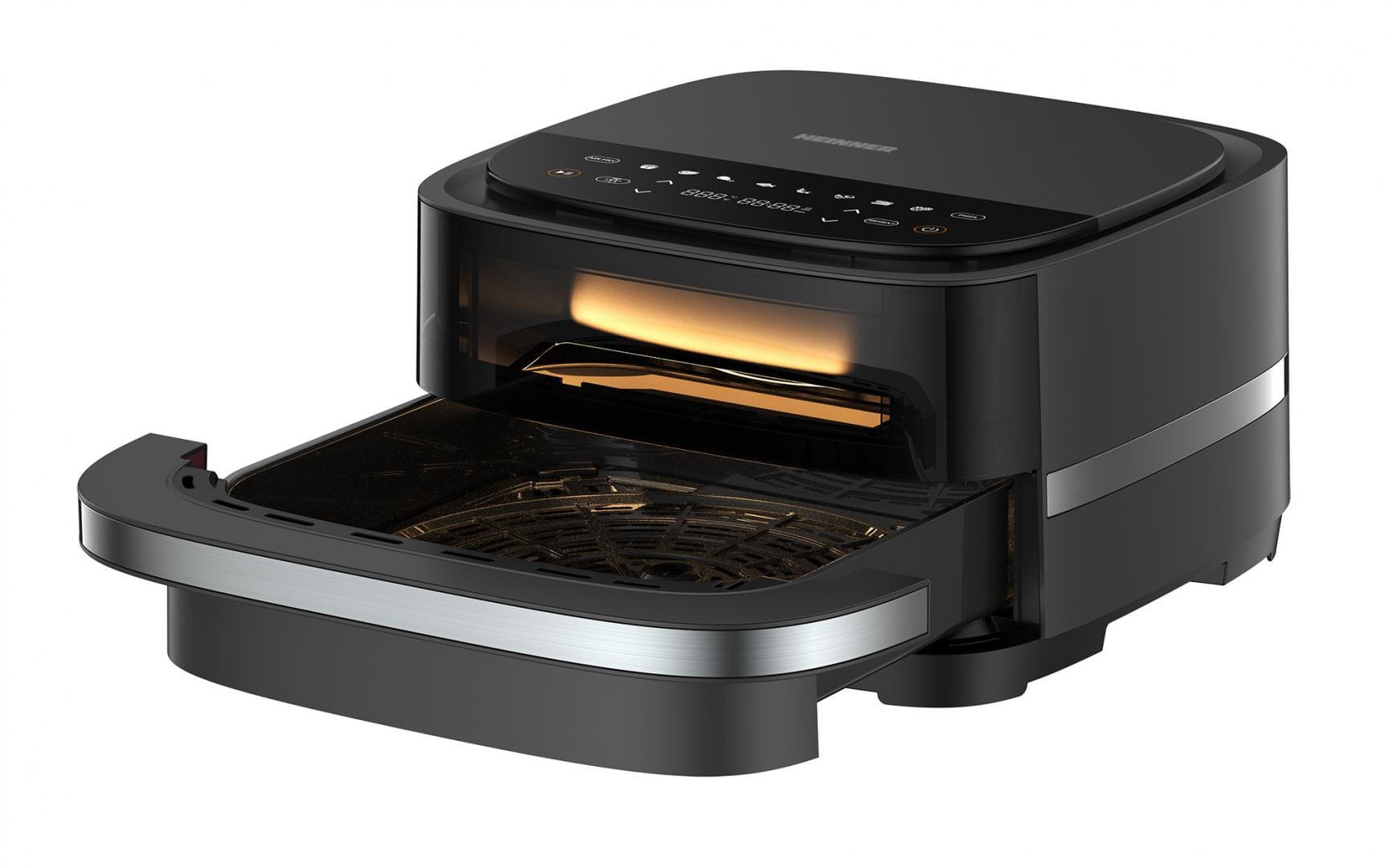 Friteuză Aer Cald și Cuptor Pizza 2 în 1 Heinner 4L 2200W - imagine 3