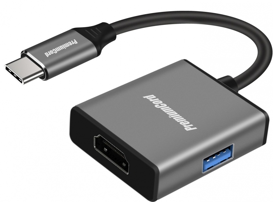 Adaptor USB-C la HDMI 4K + USB-A OEM