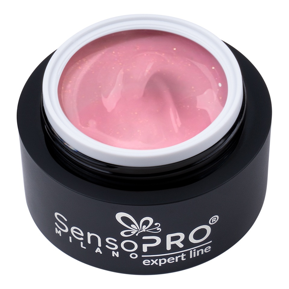 Gel Constructie SensoPRO Milano Blush Glitz 15ml
