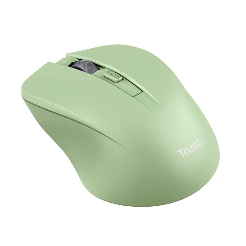 Mouse Wireless Trust Mydo 1800 DPI, 4 Butoane, Verde - imagine 4