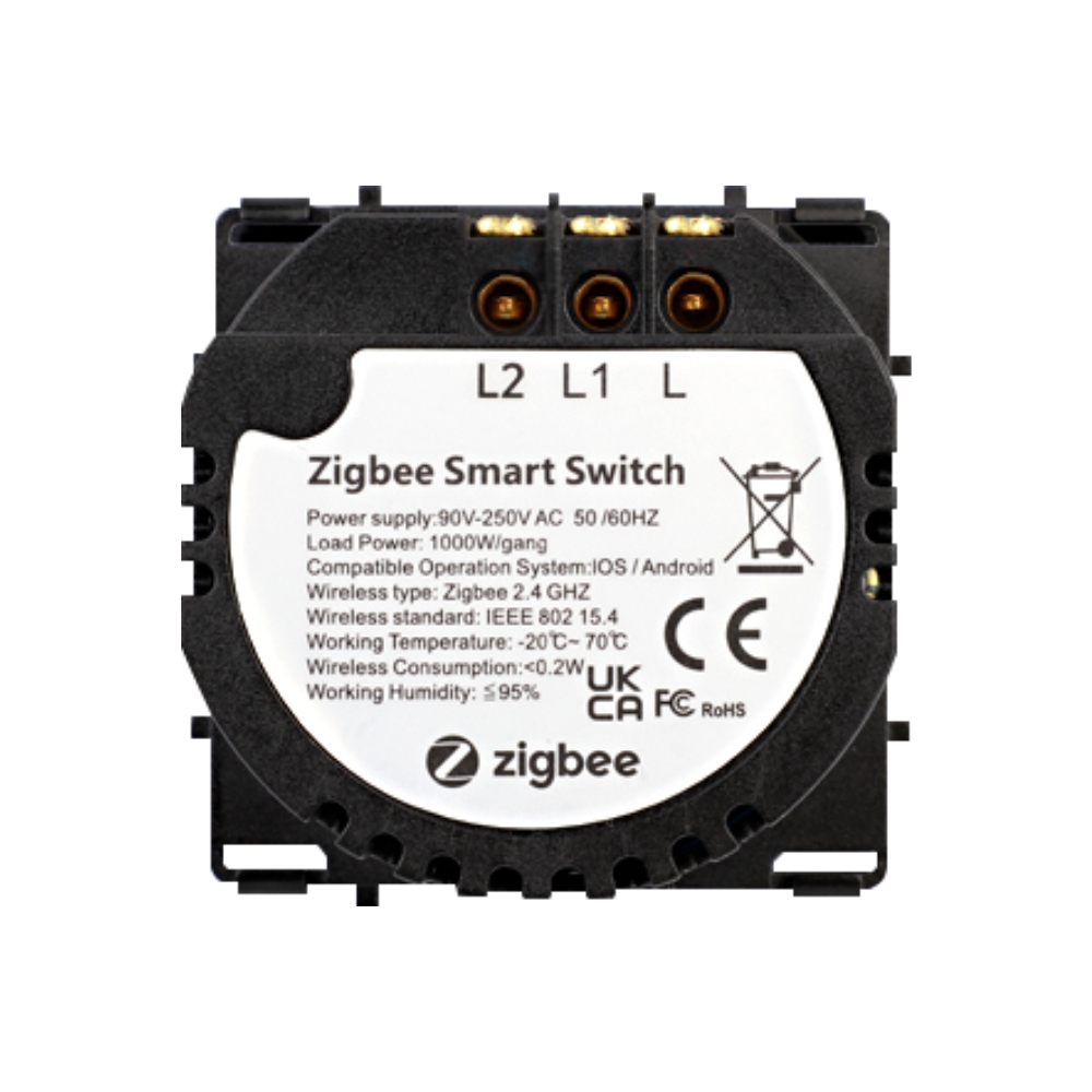 Modul Intrerupator Dublu ZigBee Touch Luxion - imagine 4