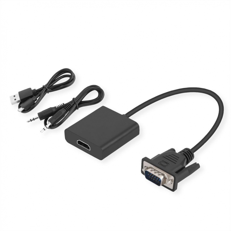 Adaptor VGA la HDMI cu Audio OEM