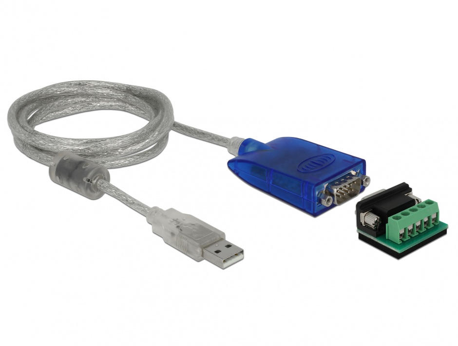 Adaptor Delock USB 2.0 la RS-422/485, Protecție 600W