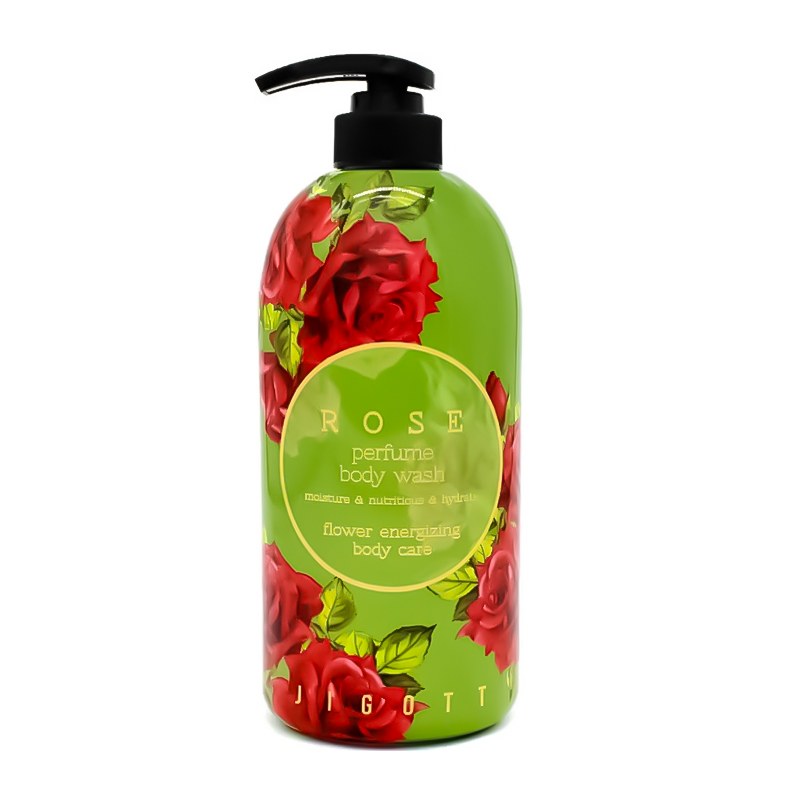 Gel de duș cu trandafir Jigott 750 ml | Curățare delicată