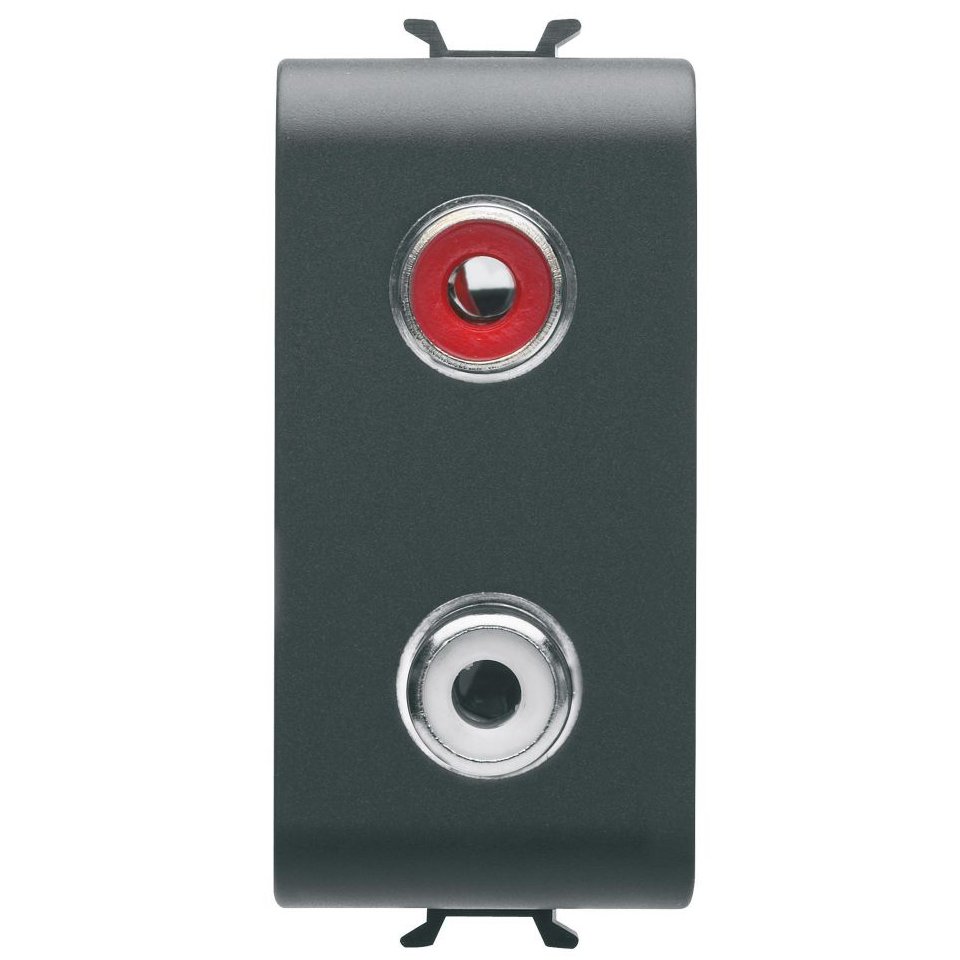 Priza RCA Gewiss 1 Modul Chorus Negru