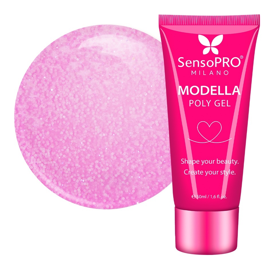 Polygel MODELLA SensoPRO Milano - Glamberry Spark, 50ml